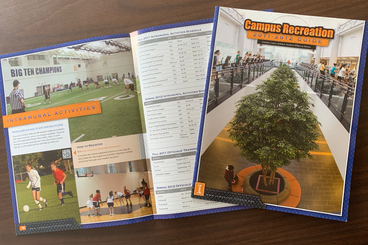 Photo of Campus Rec guide cover