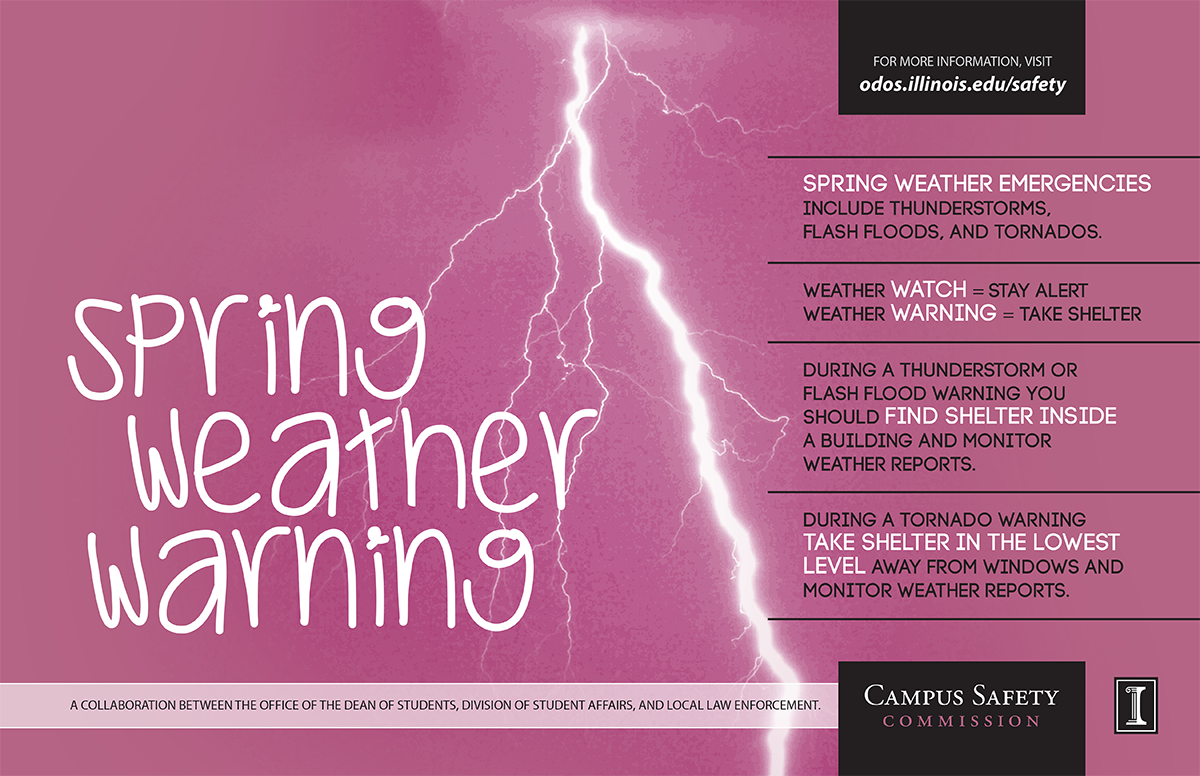 Image of spring weather safety poster