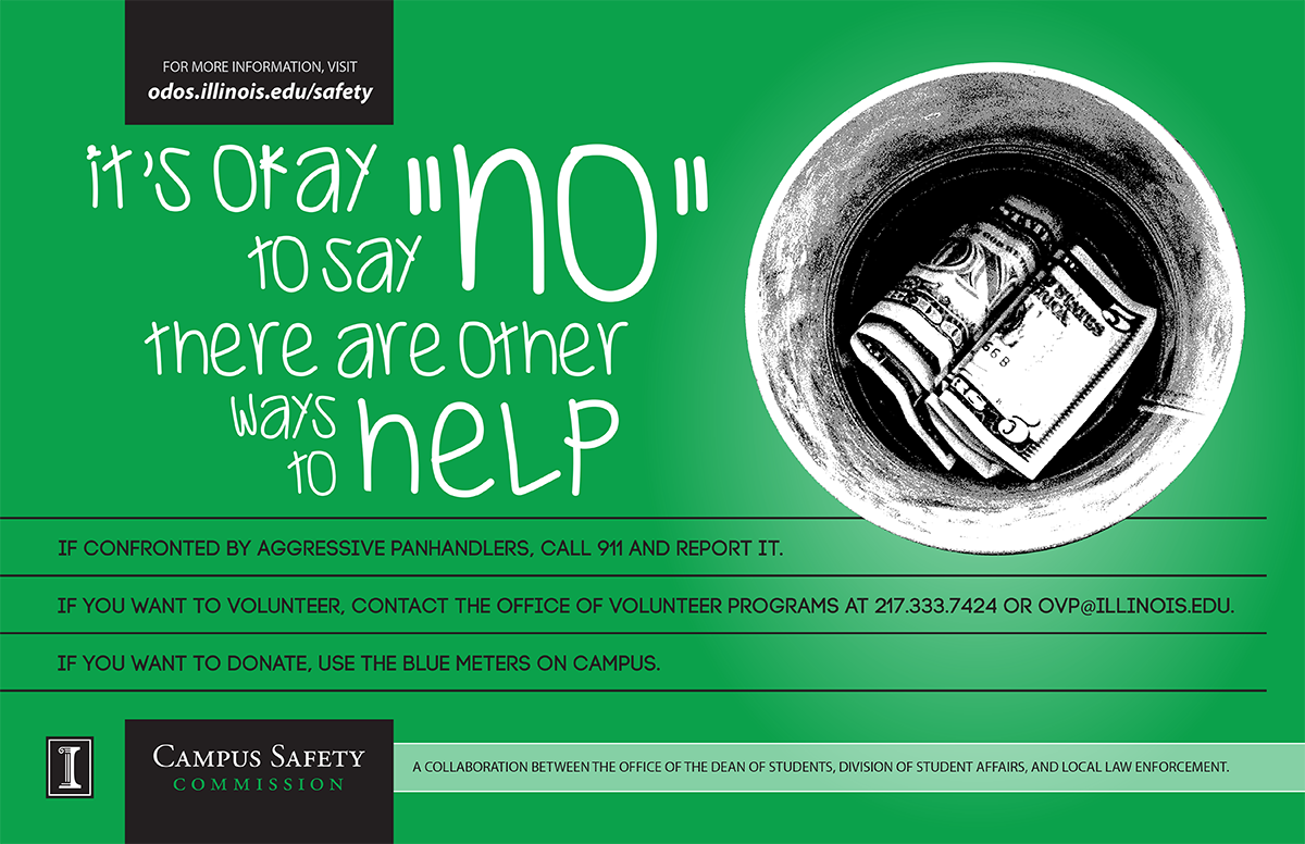 Image of panhandler safety poster