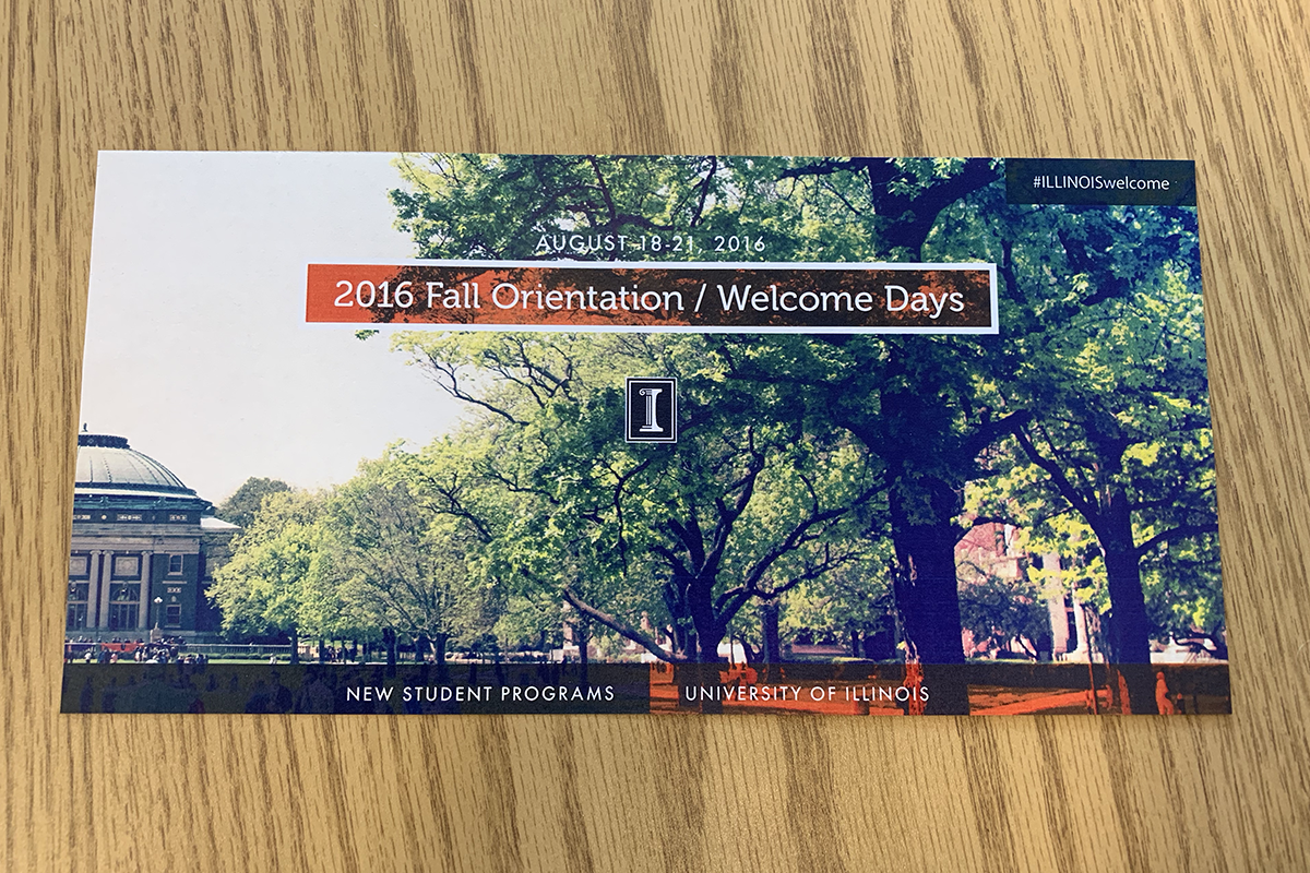 Photo of Welcome Days schedule book