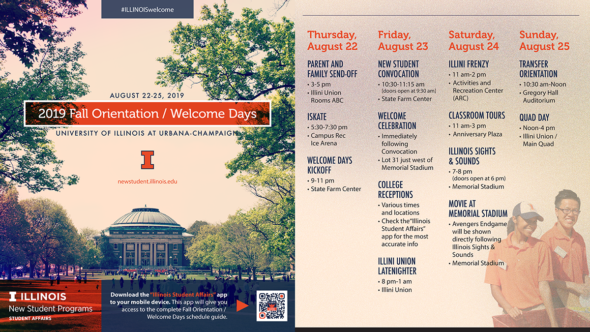 Photo of Welcome Days digital graphic