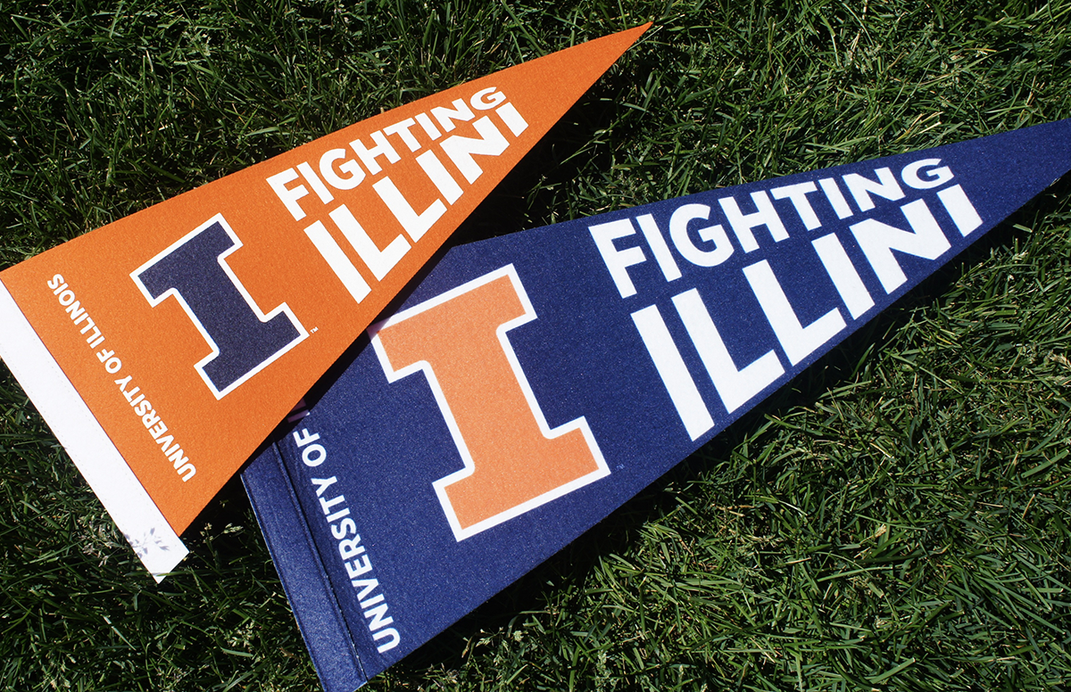 Photo of Illini pennants